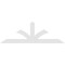 Ekena Millwork Richland Architectural Grade PVC Gable Bracket, 96"W x 32"H x 2"D x 6"F, 8/12 Pitch GBP096X32X0206RIC00 - alternate 4